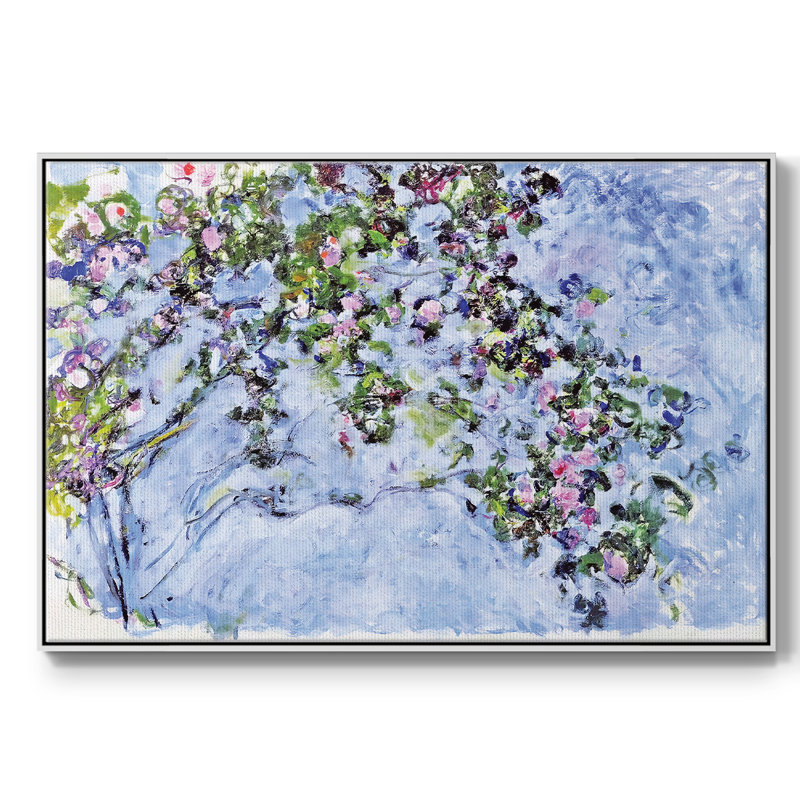 The Rose Bush, 1925, reproduction d'art sur toile, H 17 po x l 25 po x P 2 po, Blanc