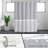 Holz Striped Shower Curtain with Hooks Included-409619073-409619074