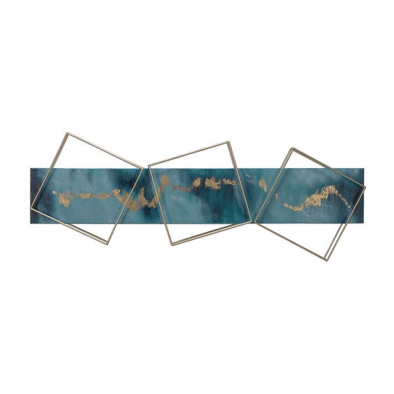 Handmade Glam Abstract Wall Decor on Metal