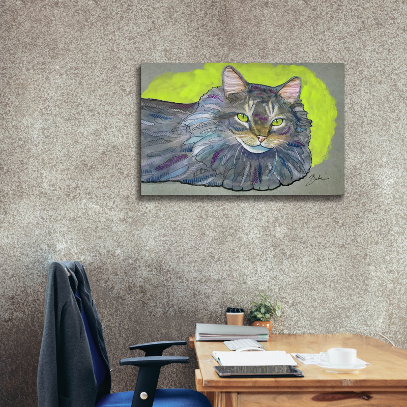 Toile épique Graffiti «Nice Cat» par Bebe Keith, 40 po x 26 po