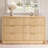 Mid-Century 6-Drawer TV Stand & Dresser, 47.2" Wide With Textured Drawers Oak-945469064