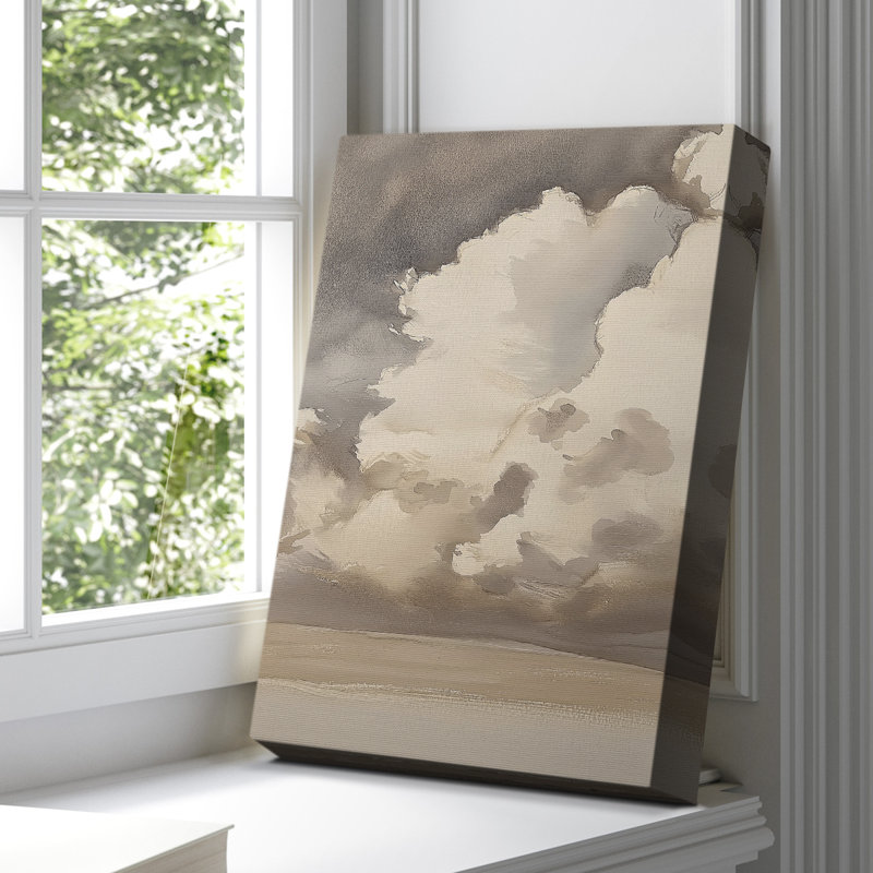 Toile tendue avec châssis paysage XLII - prête à être accrochée, H 60 po x l 40 po