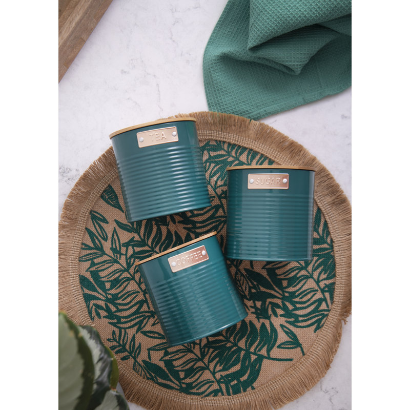 KitchenCraft Tea, Coffee and Sugar Canister Set