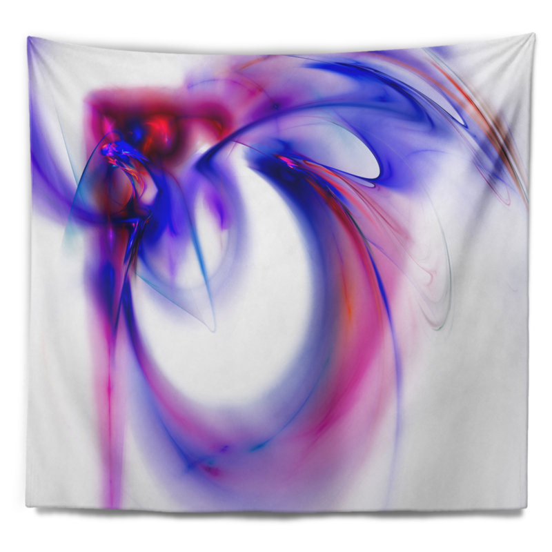 Tapisserie d'art abstrait fractal, H 50 po x l 60 po
