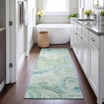 Tapis motif cachemire intérieur / extérieur lavable à la machine ACN2747