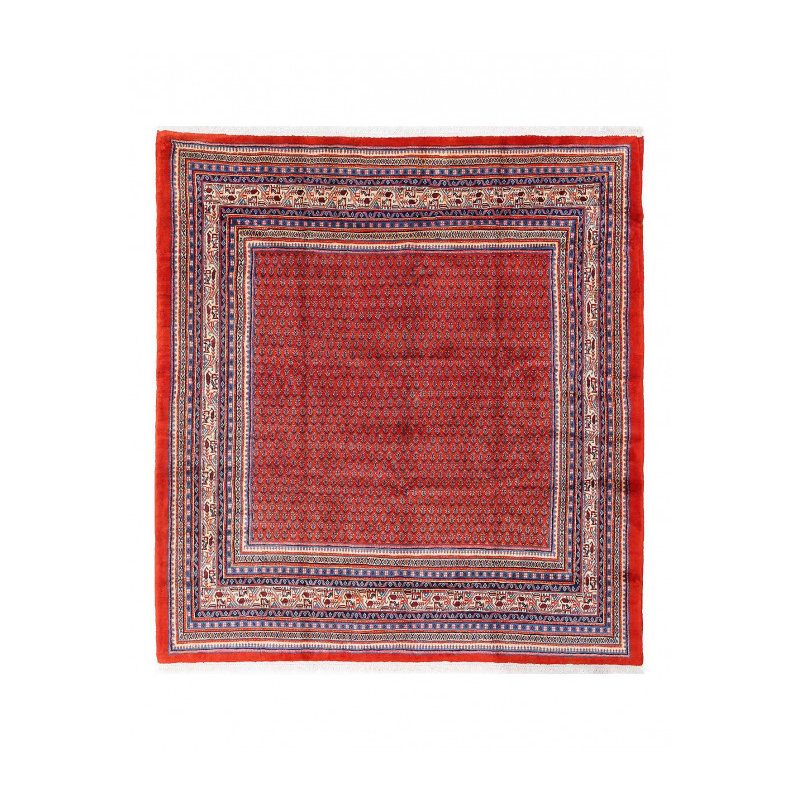 Red Persian Antique Sarouk Mir 7'9" x 8'5"