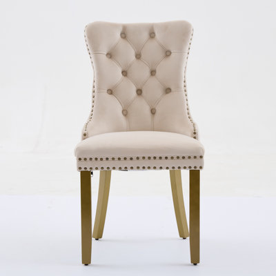 Chaises de style Mid-Century avec anneau de tête de lion