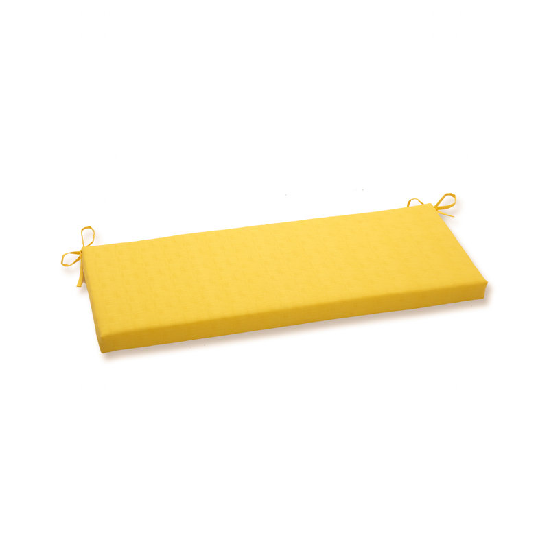 Amarina Outdoor 3'' Bench Seat Cushion, Yellow