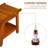 Sinead Vince 20'' W Teak Adjustable Leg Teak Shower Bench with storage Shelf Bath Seat Assembly Required