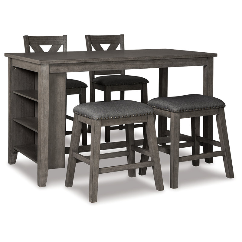 Table de salle à manger à hauteur de comptoir Caitbrook et 4 tabourets de bar
