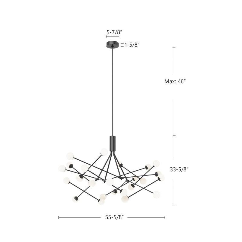 Moto 23 - Light LED Chandelier