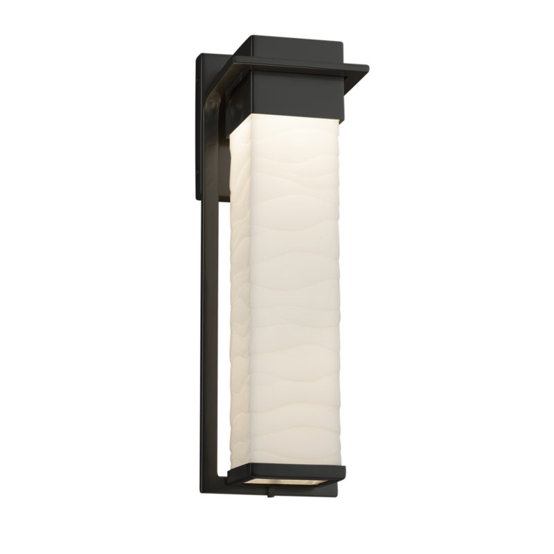 Donasia Wall Light, 16.5" H x 5" W x 5.5" D, Matte Black