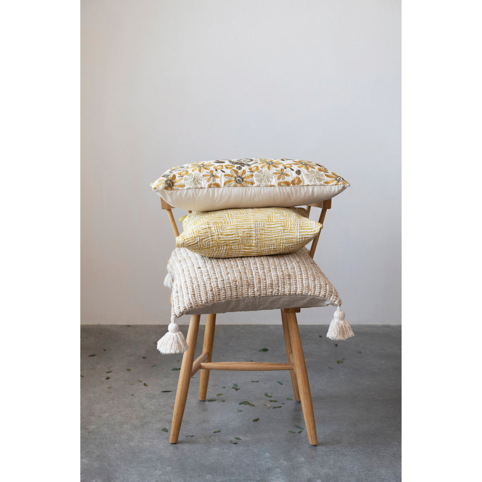 Saair Geometric Cotton Throw Pillow