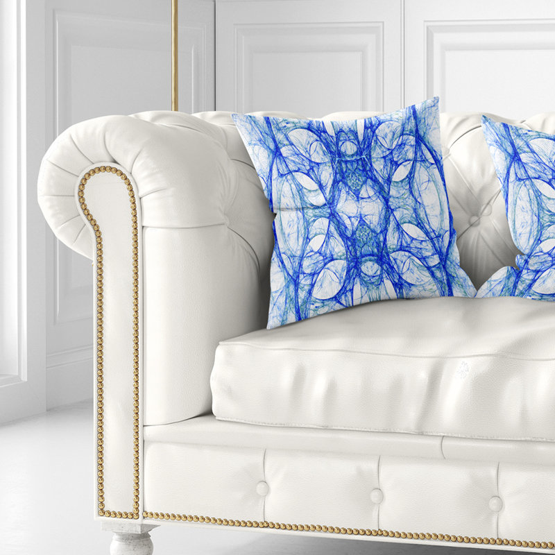 Tête de chevalier de fer - Coussin imprimé abstrait, 16 po x 1 po, Carré