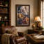 Striated Rock Formations in Earth Tones, art mural sur toile-133561989