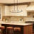 Jheni Five-Light Matte Black Linear Chandelier-127380264