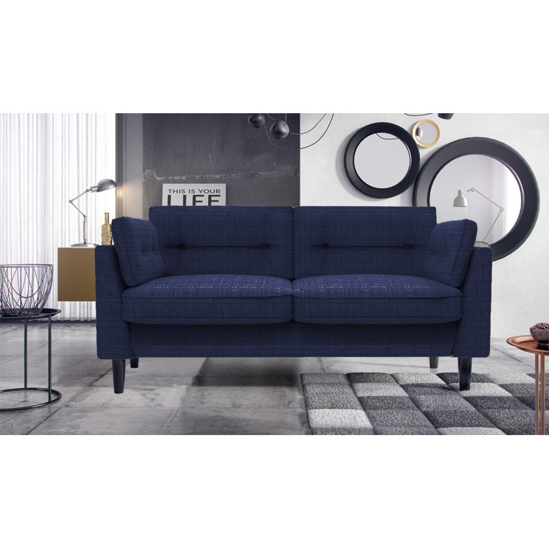 Callier Sofa, Navy Blue, 83cm H x 180cm W x 82cm D