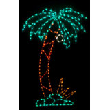 Palm Tree with Coconut Nautical Holiday Lighted Display