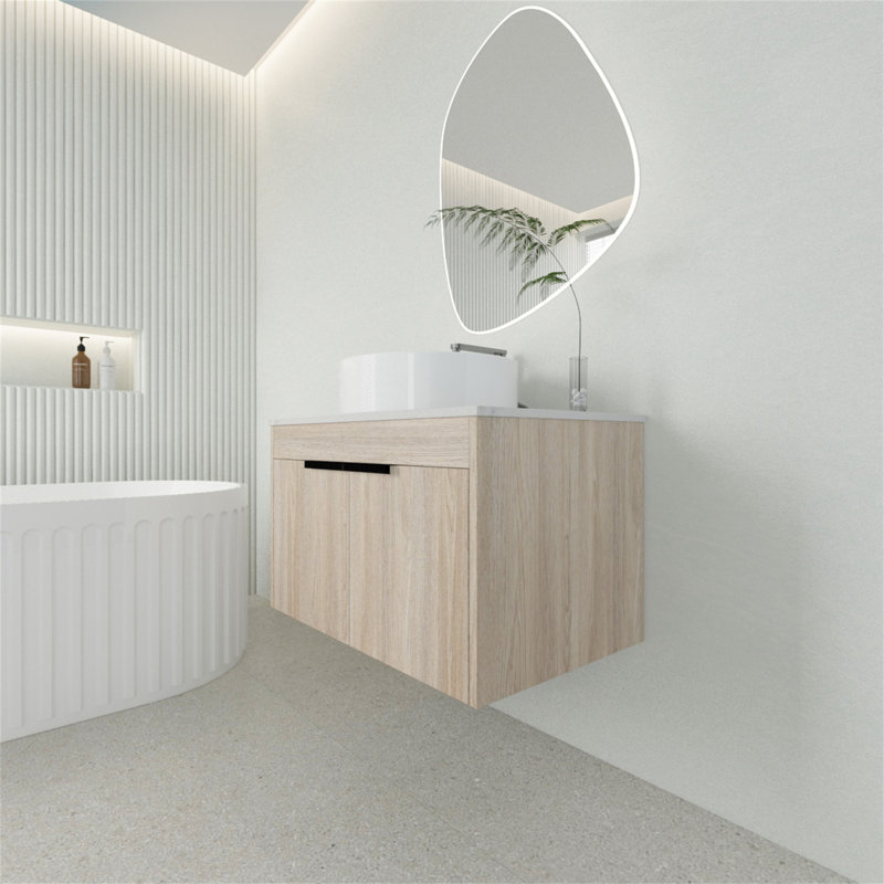 Dewi 29.5'' Single Bathroom Vanity with Ceramic Top