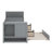 Twin Size Daybed, Wood Sofa Bed Frame With Trundle And Versatile Storage Arms-1156105844