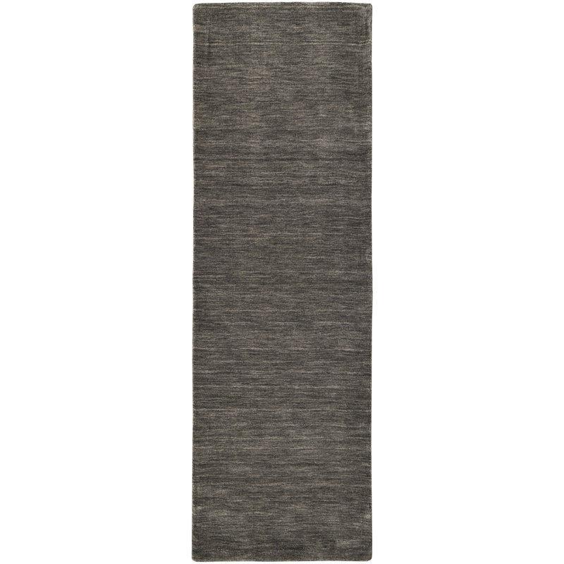 Tiphonnet Handmade Tufted Wool Grey Area Rug, Tapis de couloir 2 pi 6 po x 8 pi