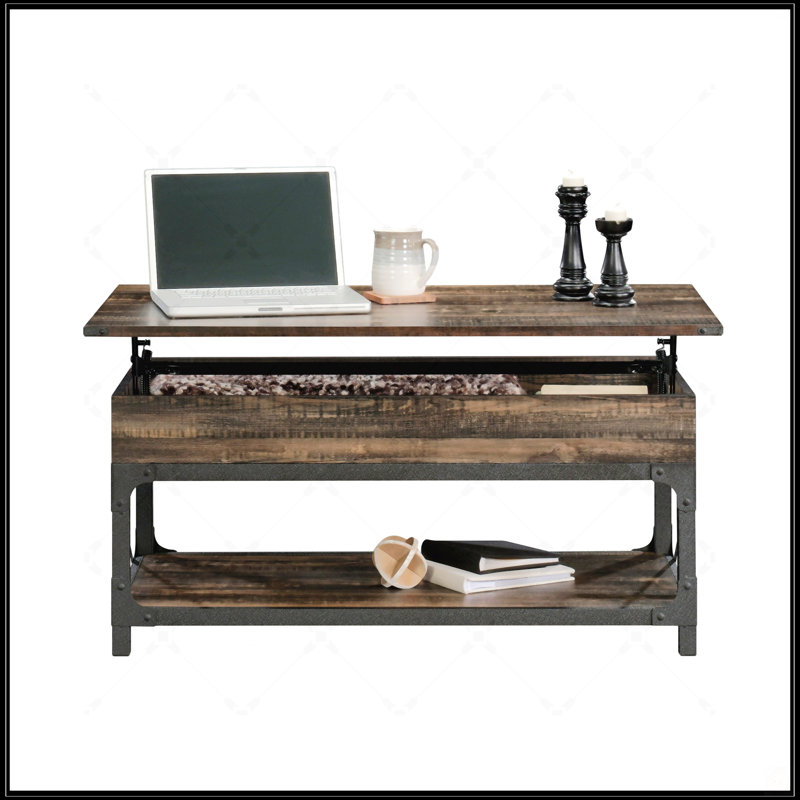 Table basse à plateau relevable