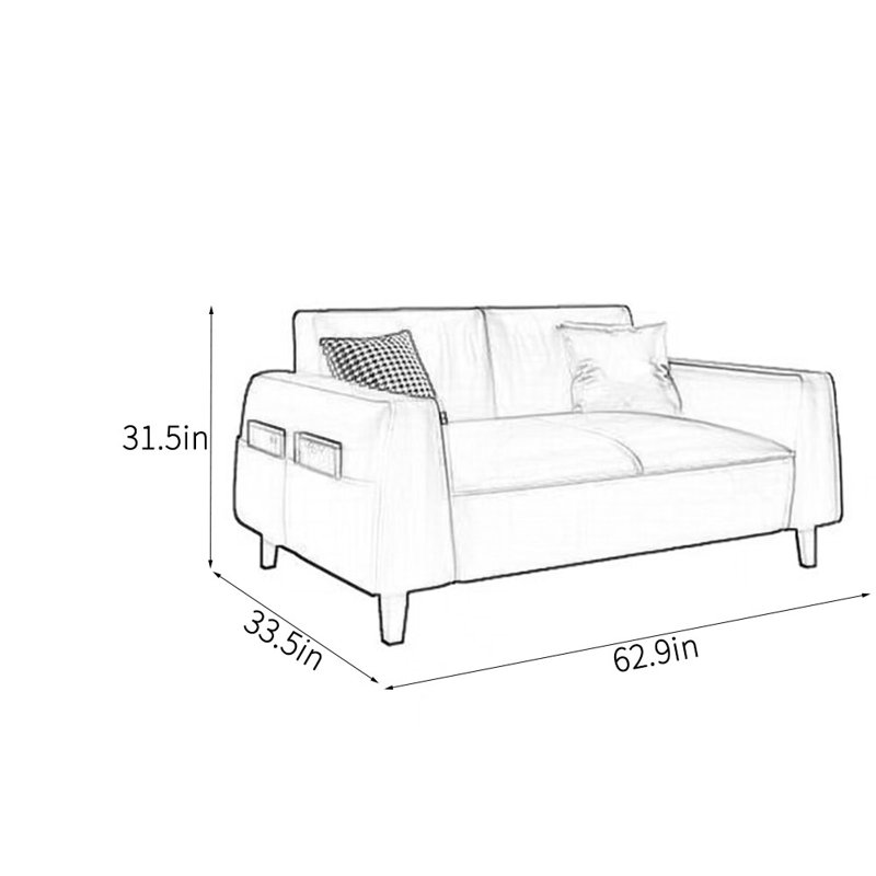Canapé de bureau de qualité professionnelle