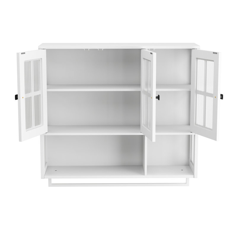 Armoire murale de salle de bain, Blanc