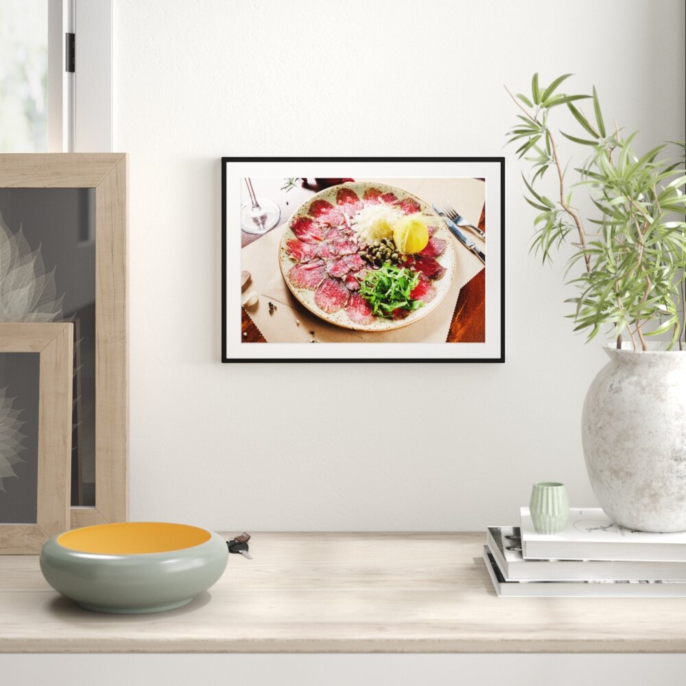 Gerahmtes Poster Appetitliches Carpaccio