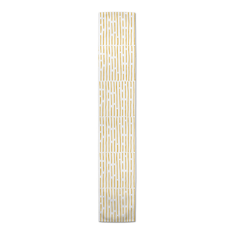 Chemin de table Alesander, 90 po x 16 po, Vert foncé