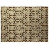 Milano Velvet hand-knotted Wool/Bamboo Silk Beige/Light Blue Area Rug