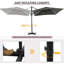 Brentton 245cm Cantilever Parasol-93049750