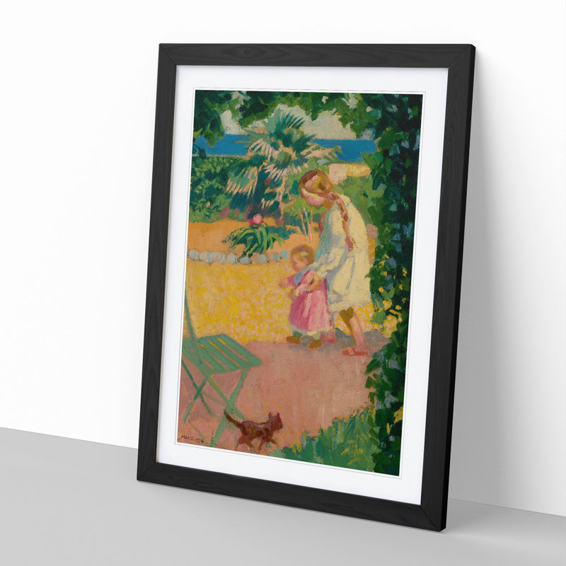 First Steps by Maurice Denis - Framed Print, Black Framed, 65cm H x 48cm W x 2cm D