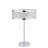 Ensemble de base de lampe de table 18 po en chrome