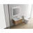 Modern Wall Mounted Bathroom Cabinet, 36", Sink, 2 Soft Close Doors, Imitative Oak, Abundant Compartment Space Vanity 2-Door, Mount, Ample Carrier-615975045-615975046