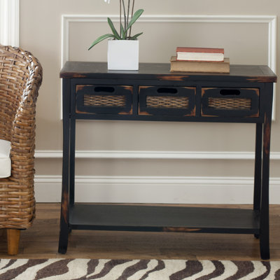 Maura 219.35cm Solid Wood Console Table