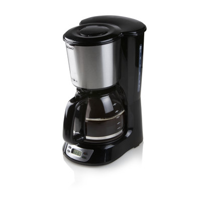 Kaffeemaschine Schwarz + SS 1.5L mit Timer