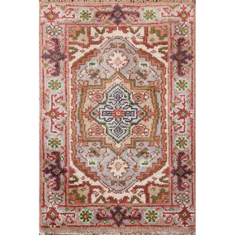 Tapis oriental gris en laine 2 x 3