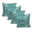 Coussin décoratif de Noël Home Soft Things 20 po x 20 po corail foncé sarcelle