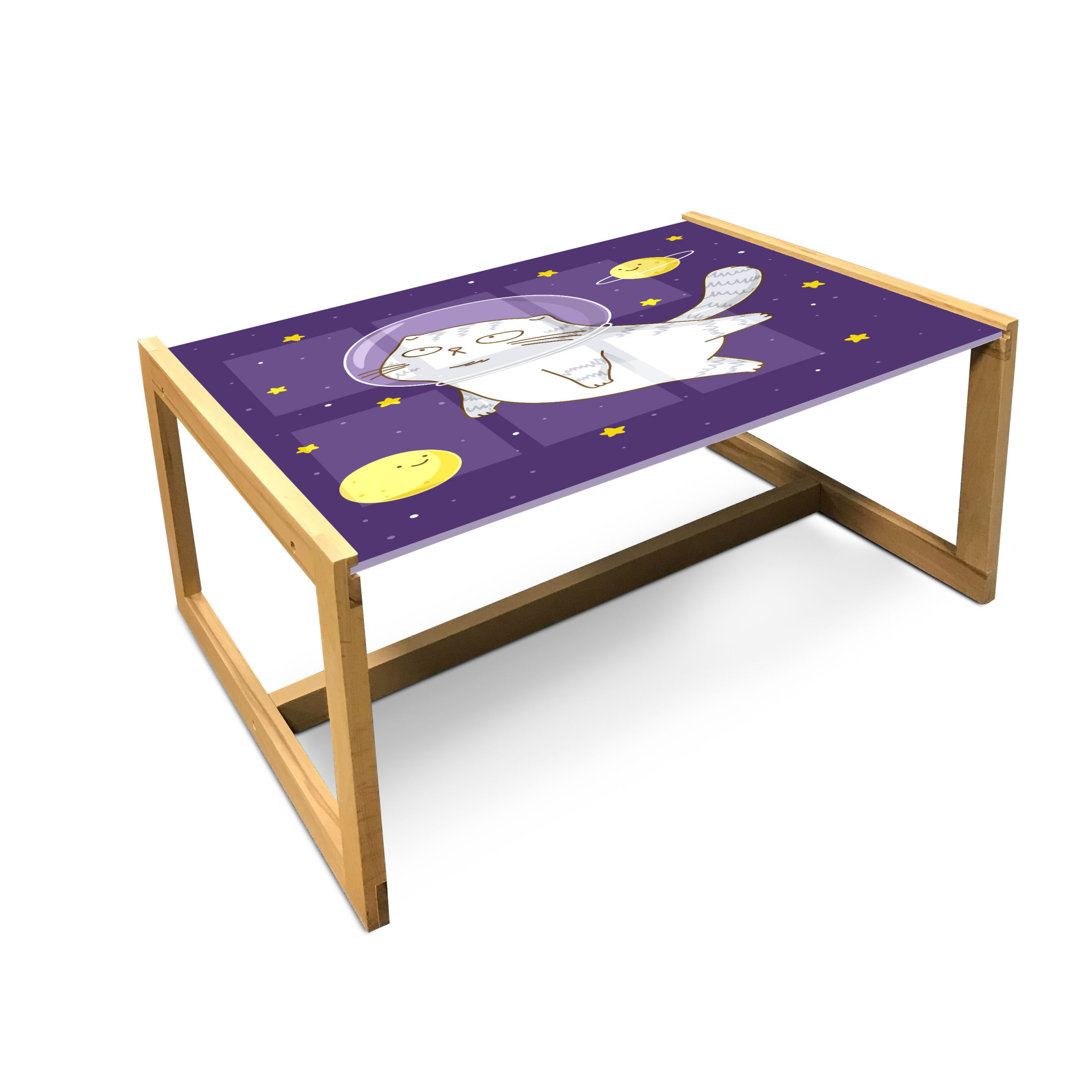 Couchtisch, Cat Astronaut Cartoon, Weltraum, Quartz Senf