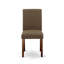 L'ensemble de meubles de salle à manger 3 pièces comprend une table de salle à manger ronde avec Dropleaf et 2 chaises Parsons en tissu de café noir foncé, 42 x 42 pouces, acajou-1238114377-1238114379-1238114381