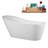 71" Streamline Freestanding Tub and Tray With Internal Drain-101697663