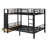 Metal Bunk Bed For Teens With Storage Shelves ,Drawers And Pegboard-1919693248
