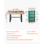Table de soccer, table de 55 pouces de taille standard, tables de soccer intérieur pour la maison, la famille et la salle de jeu, ensemble de soccer durable, comprend 4 balles, un marqueur et 2 porte-gobelets