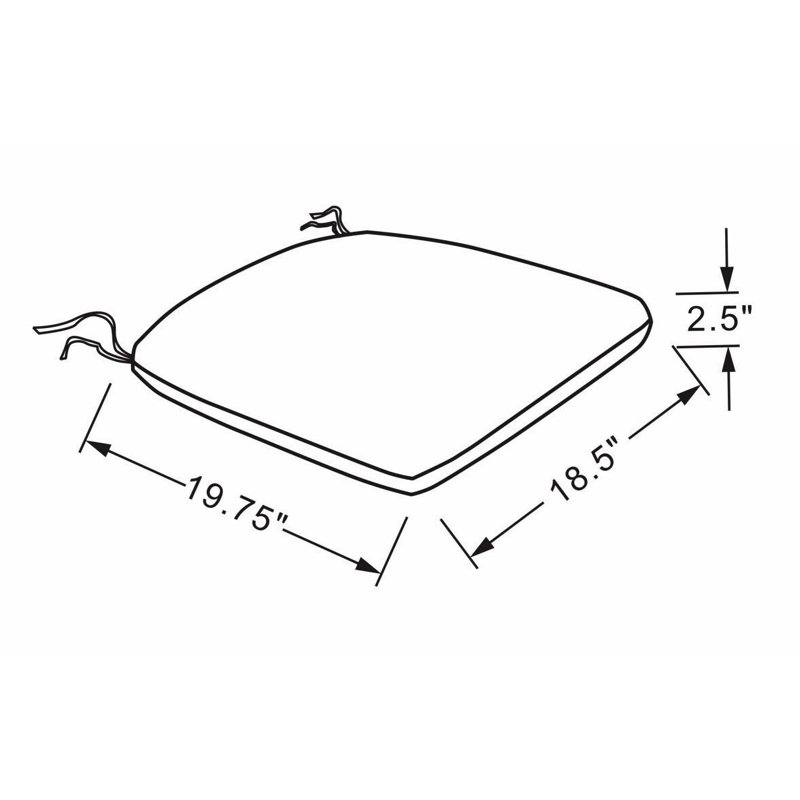 Outdoor 2.5'' Seat Cushion