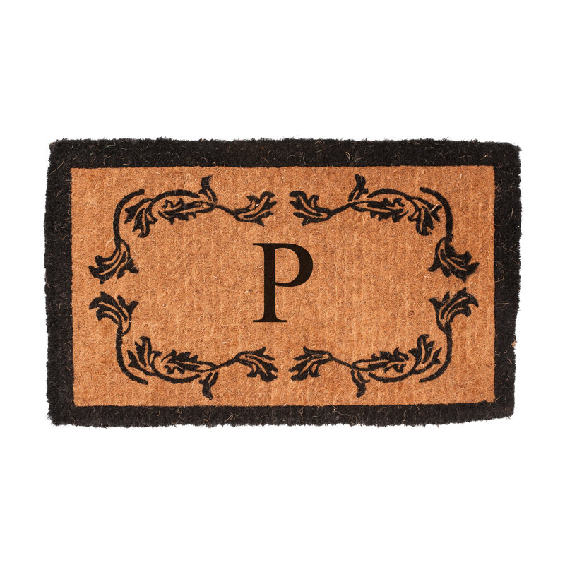 Balmer Floral Outdoor Doormat, Rectangle 2'6" x 4', P