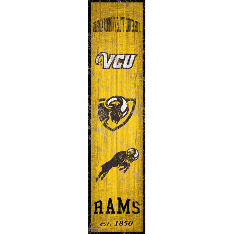 NCAA Heritage, impression sur bois, Vcu Rams