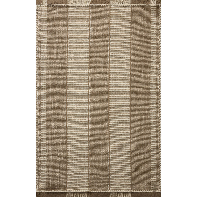 Tapis brun / ivoire Loloi Walburga, Brun / ivoire, 2 pi 3 po x 3 pi 9 po