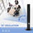 HOMCOM Freestanding Tower Fan Cooling For Home Bedroom With Oscillating, 3 Speed, 12H Timer, LED Sensor Panel, Remote Controller-98796229