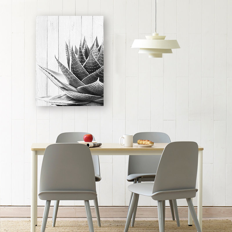 Carnforth " Agave-II On Plank Background ", 40" H x 30" W x 1.5" D